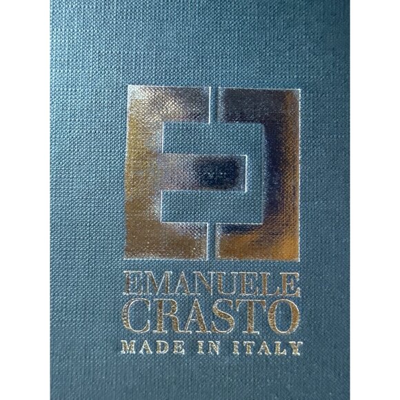 Emanuel Crasto Laser-Cut Wedge Sandals  Leather Green Italy-Made Size 38 New - Picture 5 of 8